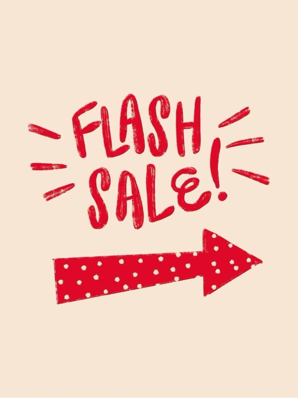 Flash Sale Graphic Tee - Red